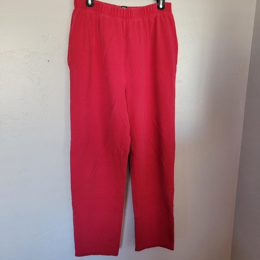 Callaway Golf Apparel Red Fleece Sweat Pants Sweats Vintage Large Sweatpants